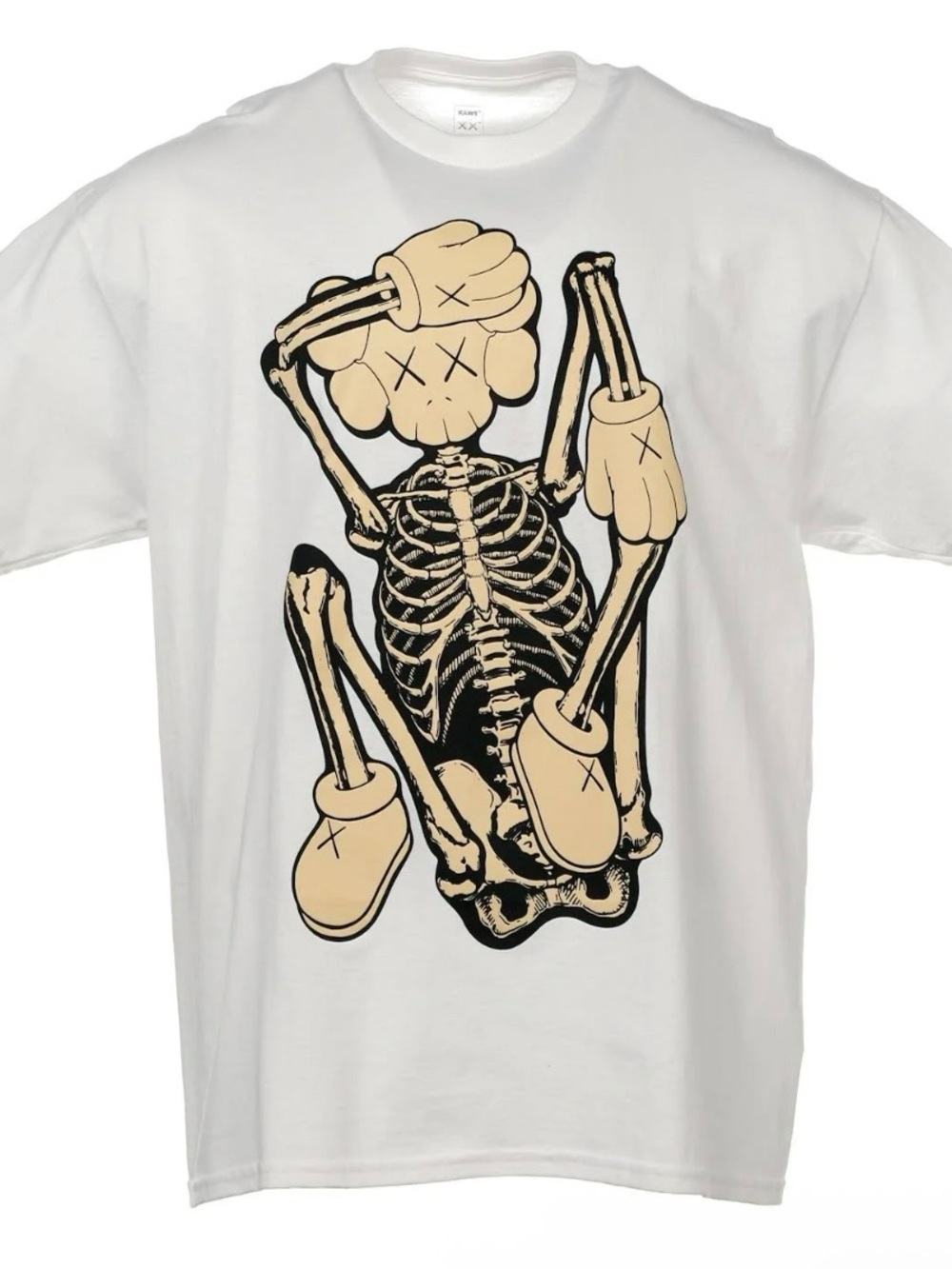 Kaws Skeleton New Fiction T-Shirt (Bone)